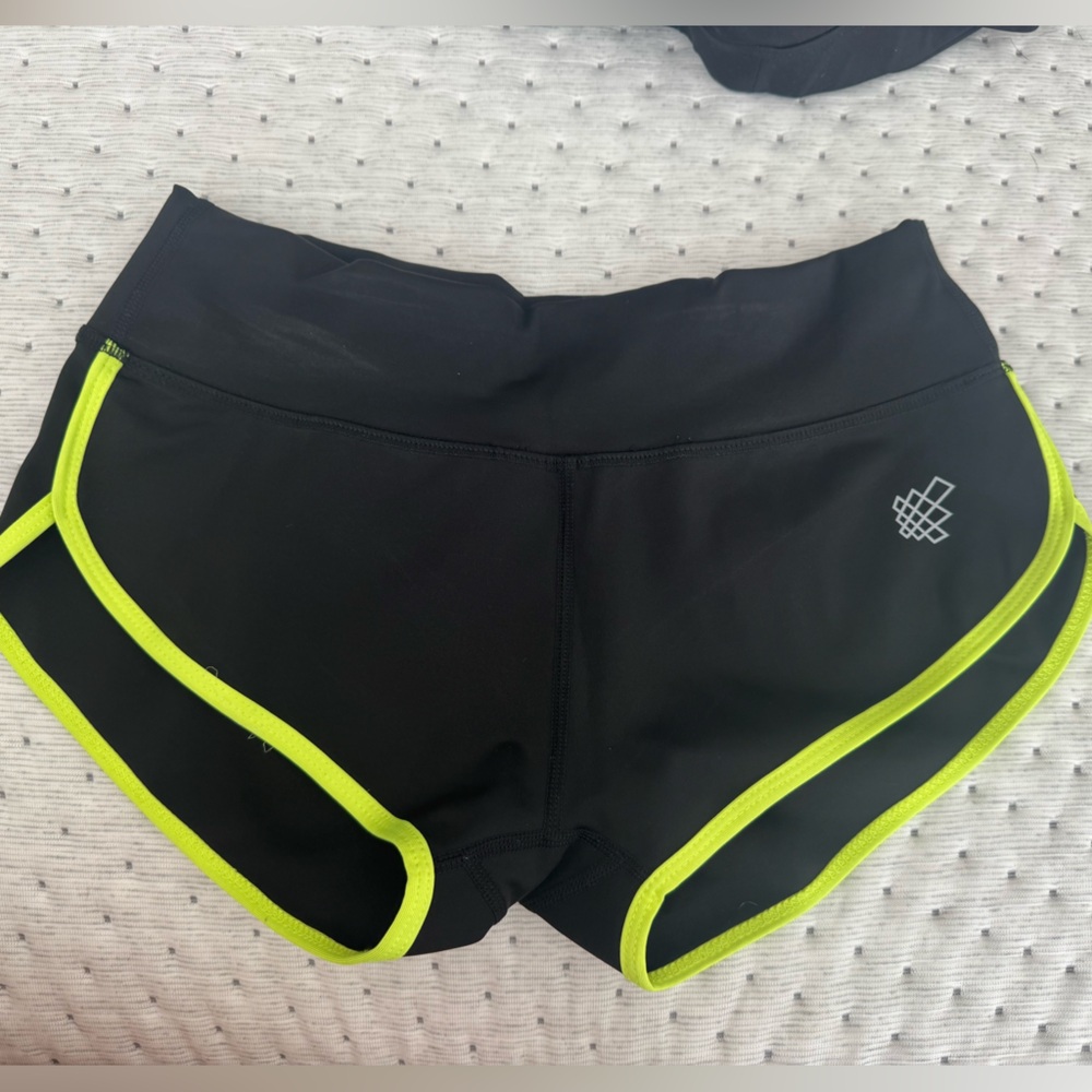 Jed North Athletic Shorts [XS] Black Neon Trim Workout Shorts